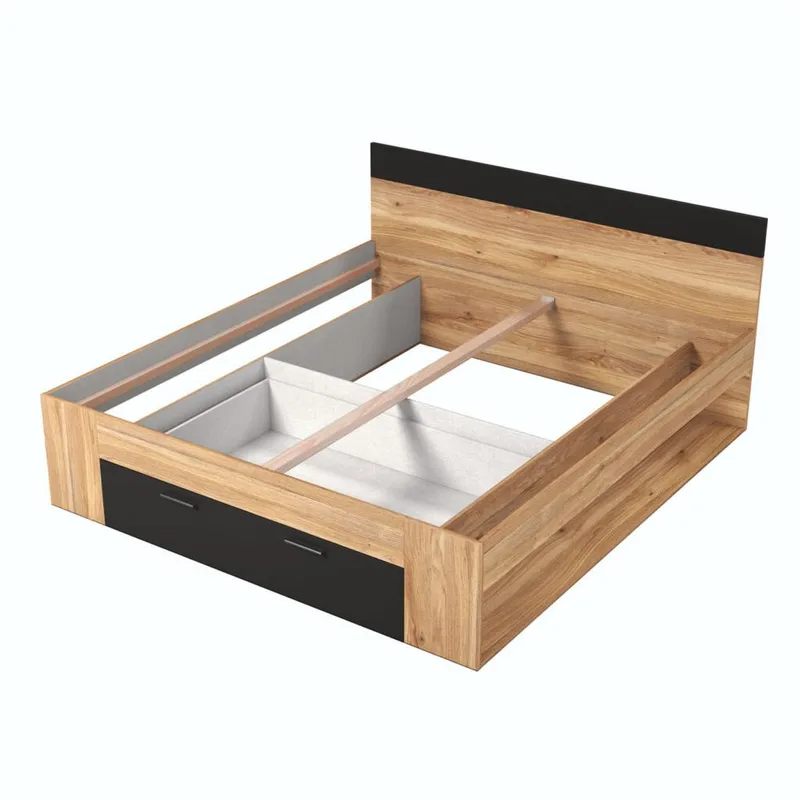 Säng Beta med lådor - 180 cm, Mauvella ek - Möbler - Sovrum - Sängram & sängstomme