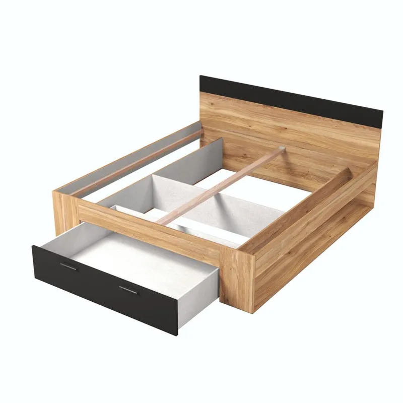 Säng Beta med lådor - 180 cm, Mauvella ek - Möbler - Sovrum - Sängram & sängstomme