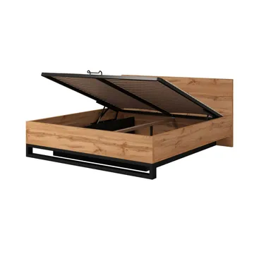 Säng Halle S med ram på gaslyft och förvaringsbox - 180 cm - Möbler - Sovrum - Sängram & sängstomme