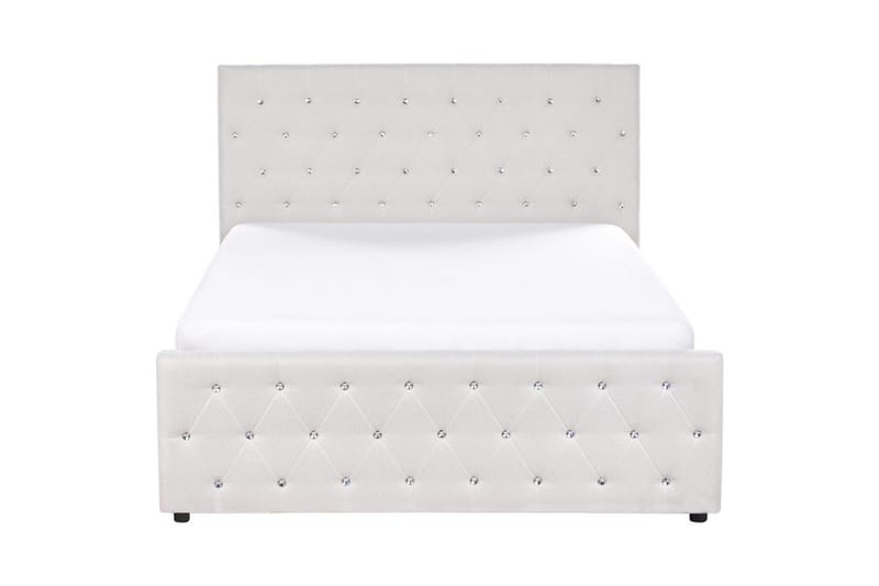 Säng med förvaring Amiens - Beige, 140x200 cm - Möbler - Sovrum - Sängram & sängstomme