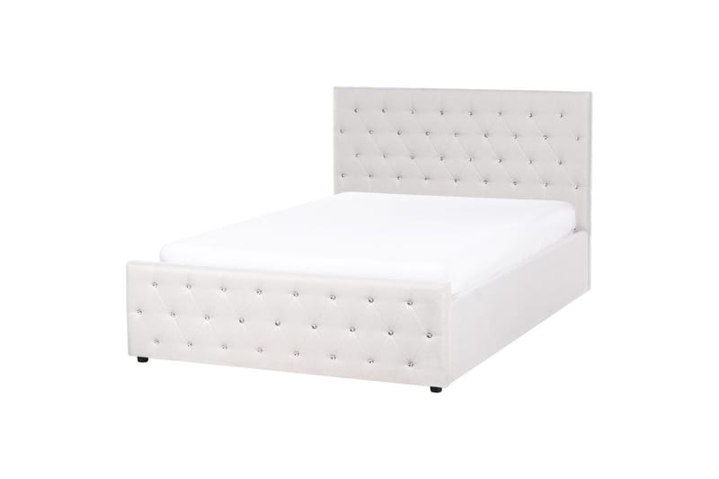 Säng med förvaring Amiens - Beige, 140x200 cm - Möbler - Sovrum - Sängram & sängstomme