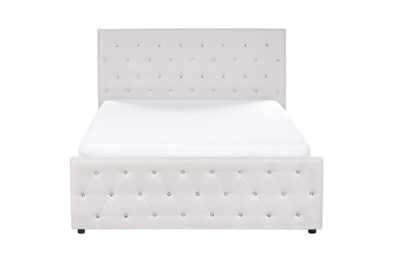 Säng med förvaring Amiens - Beige, 140x200 cm - Möbler - Sovrum - Sängram & sängstomme