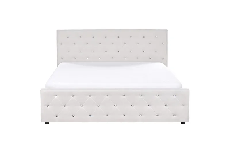 Säng med förvaring Amiens - Beige, 180x200 cm - Möbler - Sovrum - Sängram & sängstomme