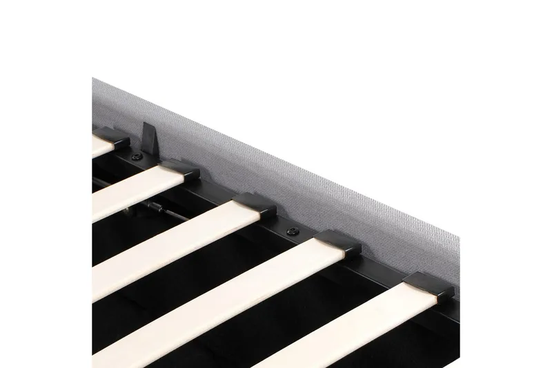 Säng med förvaring Amiens - Grå, 180x200 cm - Möbler - Sovrum - Sängram & sängstomme