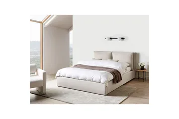 Säng med förvaring Bajonna - Beige, 160x200 cm - Möbler - Sovrum - Sängram & sängstomme