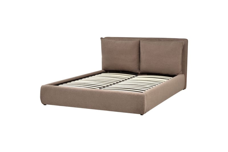 Säng med förvaring Bajonna - Taupe, 160x200 cm - Möbler - Sovrum - Sängram & sängstomme