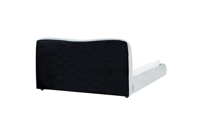 Säng med förvaring Blagnac - Blå/Polyester, 180x200 cm - Möbler - Sovrum - Sängram & sängstomme