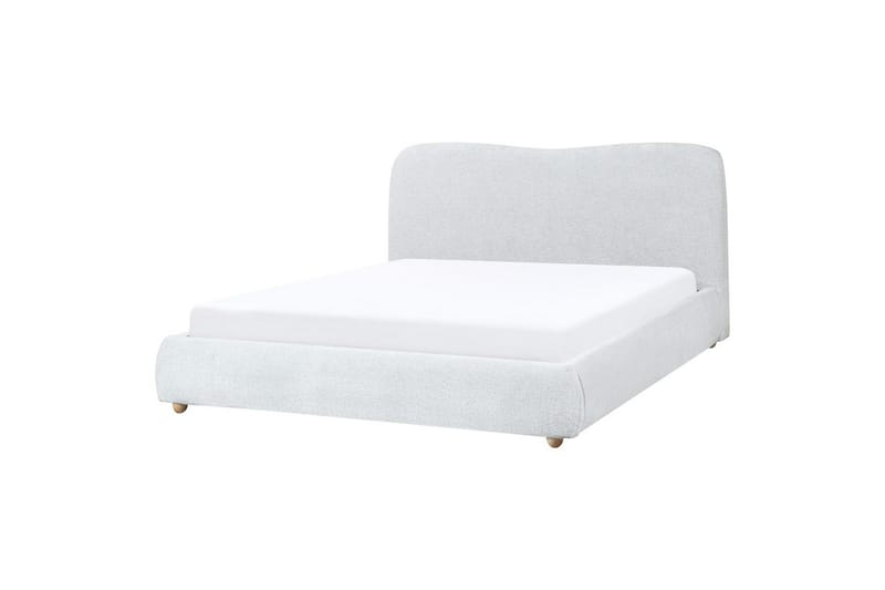 Säng med förvaring Blagnac - Grå/Polyester, 160x200 cm - Möbler - Sovrum - Sängram & sängstomme