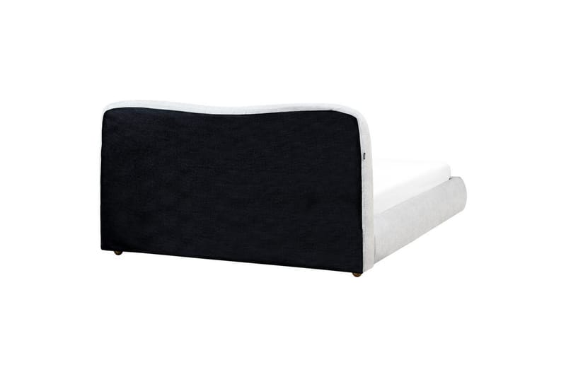 Säng med förvaring Blagnac - Grå/Polyester, 160x200 cm - Möbler - Sovrum - Sängram & sängstomme