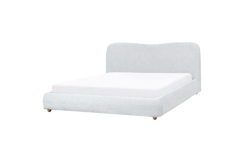 Säng med förvaring Blagnac - Grå/Polyester, 180x200 cm - Möbler - Sovrum - Sängram & sängstomme