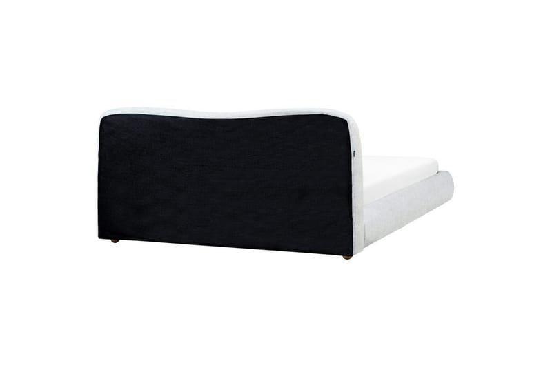 Säng med förvaring Blagnac - Grå/Polyester, 180x200 cm - Möbler - Sovrum - Sängram & sängstomme