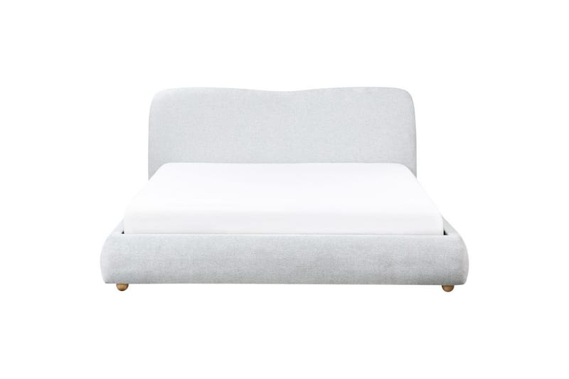 Säng med förvaring Blagnac - Grå/Polyester, 180x200 cm - Möbler - Sovrum - Sängram & sängstomme