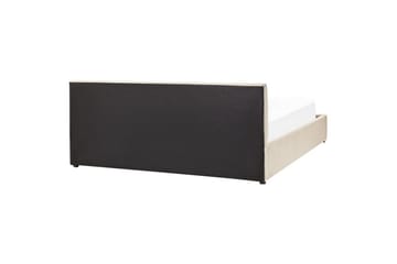 Säng med förvaring Bousse - Beige/Sammet, 180x200 cm - Möbler - Sovrum - Sängram & sängstomme