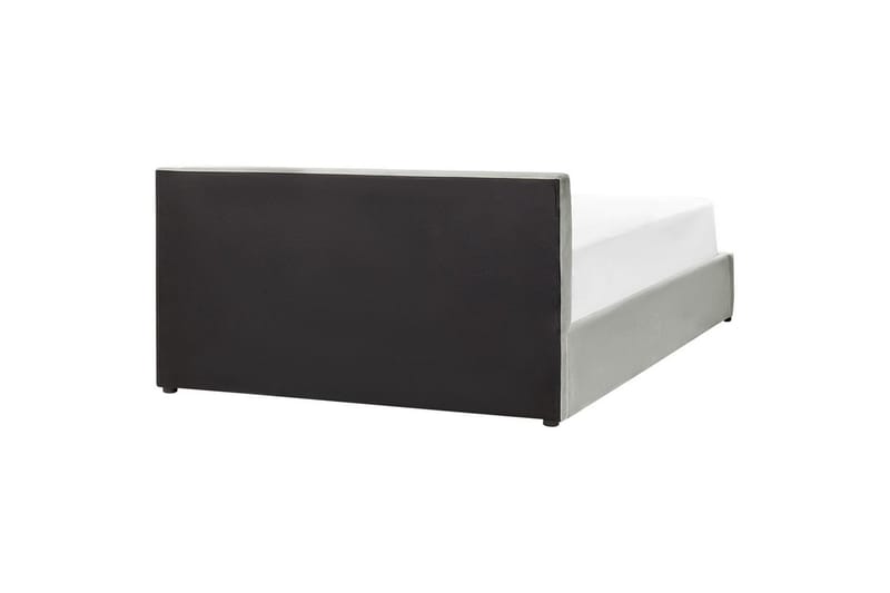 Säng med förvaring Bousse - Grå/Sammet, 160x200 cm - Möbler - Sovrum - Sängram & sängstomme