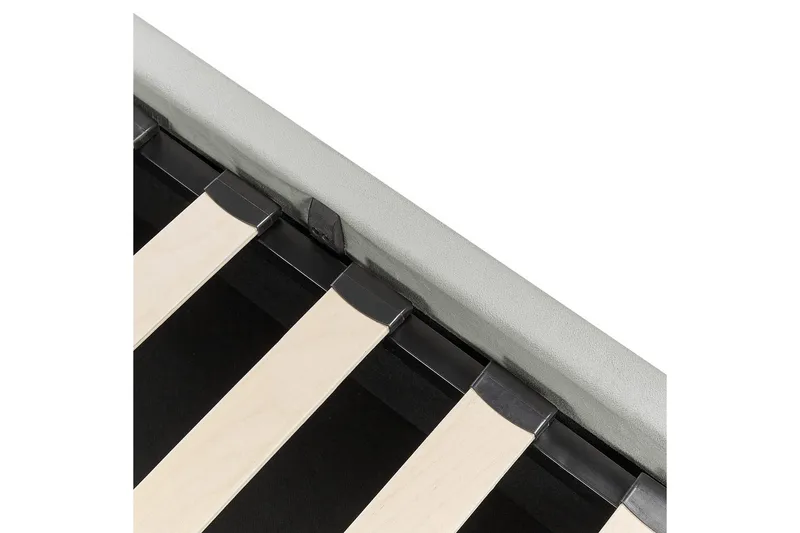 Säng med förvaring Bousse - Grå/Sammet, 160x200 cm - Möbler - Sovrum - Sängram & sängstomme