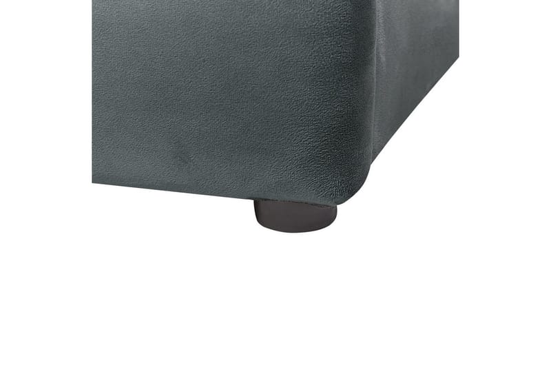 Säng med förvaring Bousse - Mörkgrå/Sammet, 140x200 cm - Möbler - Sovrum - Sängram & sängstomme