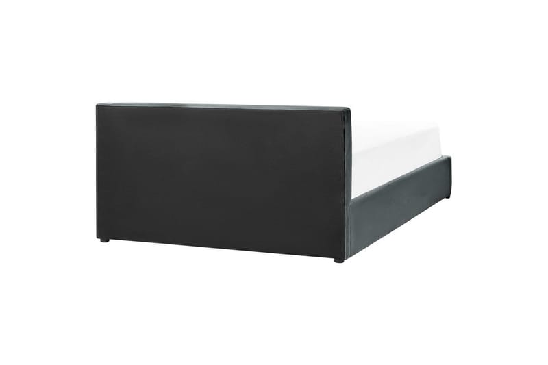Säng med förvaring Bousse - Mörkgrå/Sammet, 160x200 cm - Möbler - Sovrum - Sängram & sängstomme