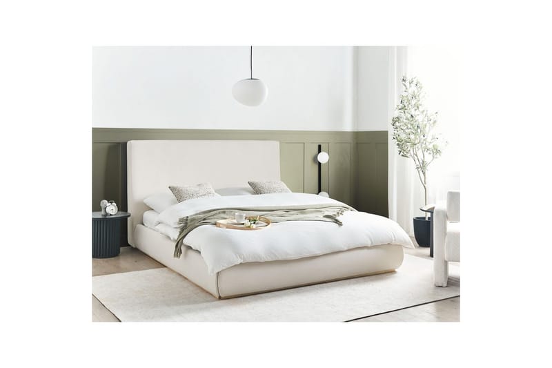 Säng med förvaring Campagne - Beige, 160x200 cm - Möbler - Sovrum - Sängram & sängstomme