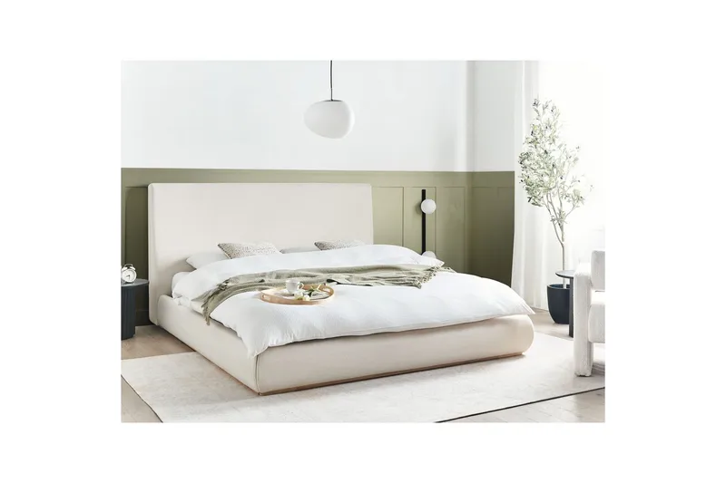 Säng med förvaring Campagne - Beige, 180x200 cm - Möbler - Sovrum - Sängram & sängstomme