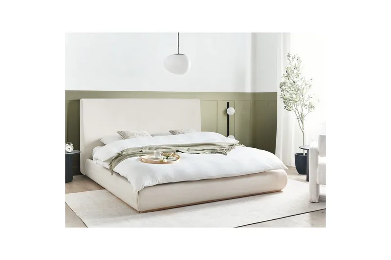 Säng med förvaring Campagne - Beige, 180x200 cm - Möbler - Sovrum - Sängram & sängstomme