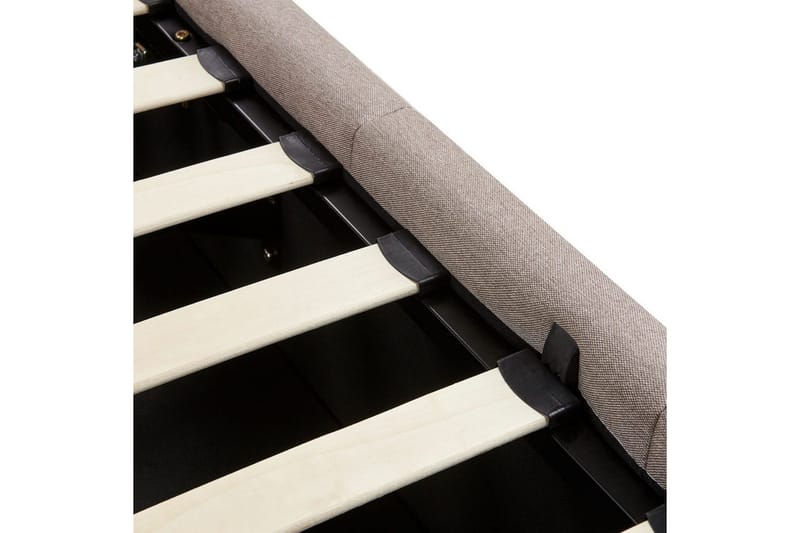 Säng med förvaring Castelnavet - Beige, svart, 180x200 cm - Möbler - Sovrum - Sängram & sängstomme