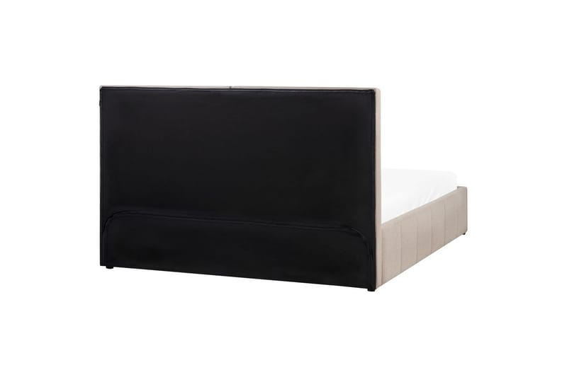 Säng med förvaring Castelnavet - Beige, svart, 180x200 cm - Möbler - Sovrum - Sängram & sängstomme