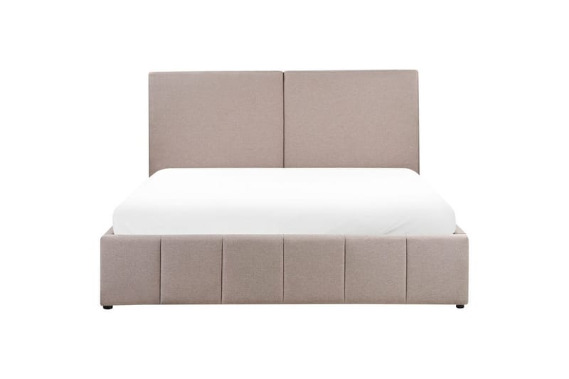 Säng med förvaring Castelnavet - Beige, svart, 180x200 cm - Möbler - Sovrum - Sängram & sängstomme