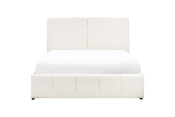 Säng med förvaring Castelnavet - Vit, Svart, 160x200 cm - Möbler - Sovrum - Sängram & sängstomme