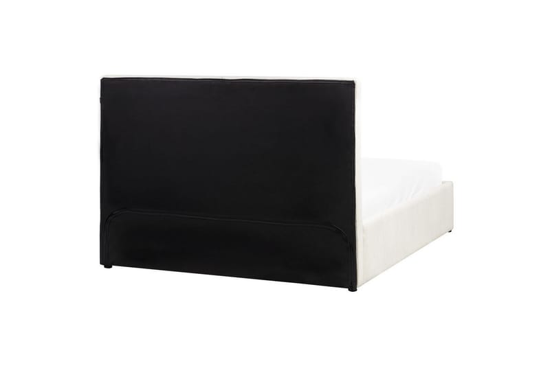 Säng med förvaring Castelnavet - Vit, Svart, 160x200 cm - Möbler - Sovrum - Sängram & sängstomme