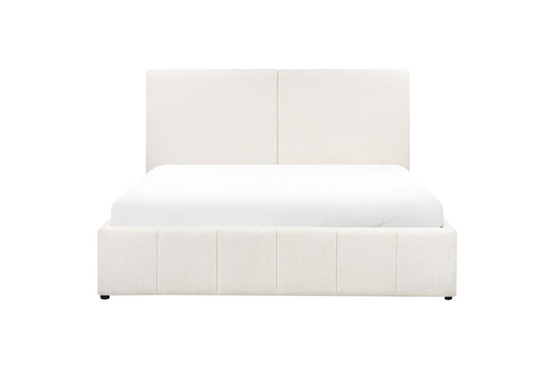 Säng med förvaring Castelnavet - Vit, Svart, 180x200 cm - Möbler - Sovrum - Sängram & sängstomme