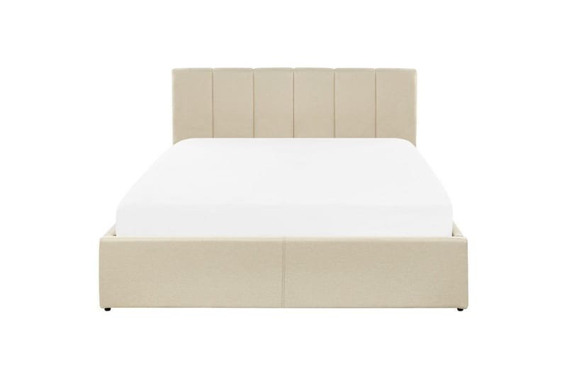 Säng med förvaring Dreux - Beige, svart, 140x200 cm - Möbler - Sovrum - Sängram & sängstomme