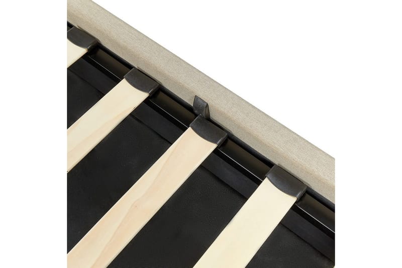 Säng med förvaring Dreux - Beige, svart, 140x200 cm - Möbler - Sovrum - Sängram & sängstomme
