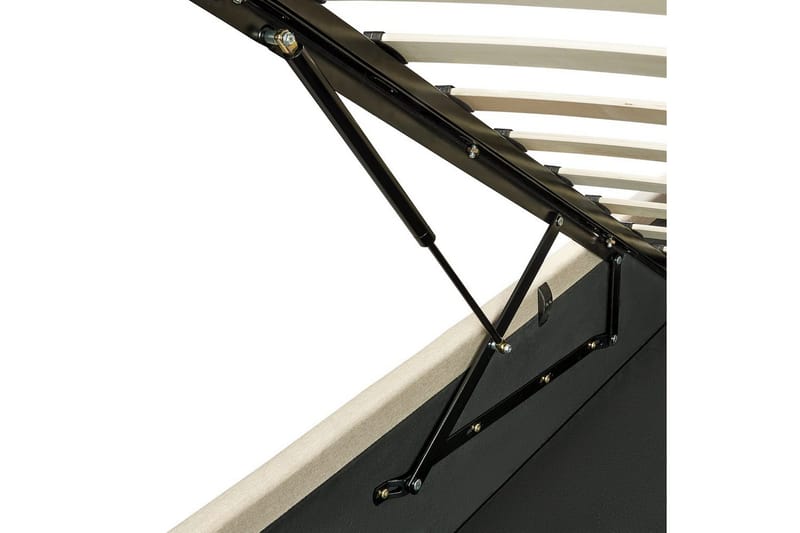 Säng med förvaring Dreux - Beige, svart, 160x200 cm - Möbler - Sovrum - Sängram & sängstomme