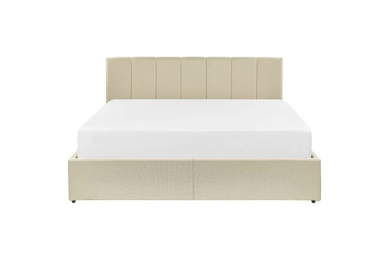 Säng med förvaring Dreux - Beige, svart, 160x200 cm - Möbler - Sovrum - Sängram & sängstomme
