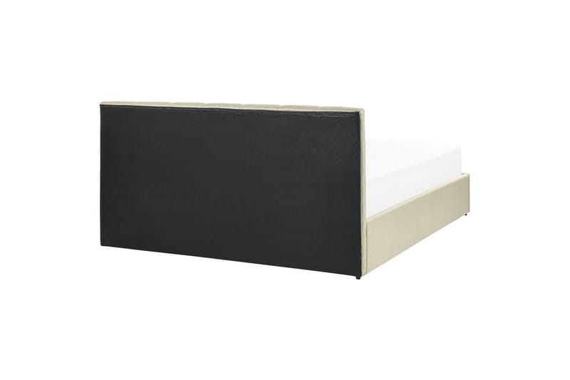 Säng med förvaring Dreux - Beige, svart, 160x200 cm - Möbler - Sovrum - Sängram & sängstomme