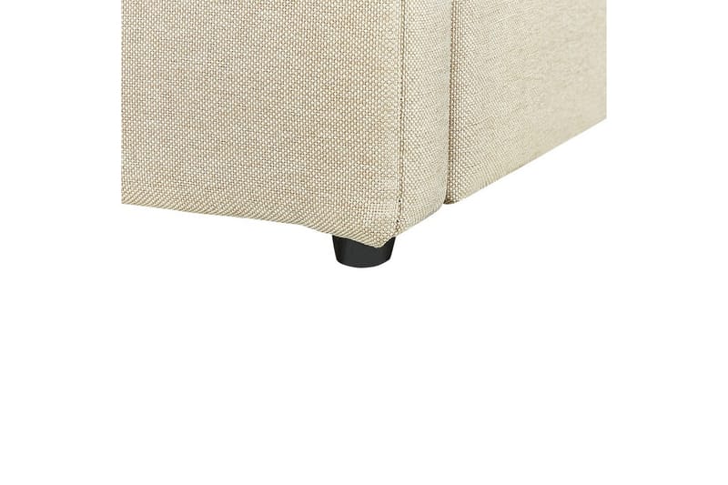 Säng med förvaring Dreux - Beige, svart, 180x200 cm - Möbler - Sovrum - Sängram & sängstomme
