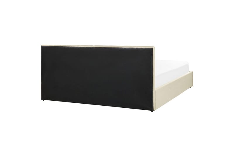 Säng med förvaring Dreux - Beige, svart, 180x200 cm - Möbler - Sovrum - Sängram & sängstomme