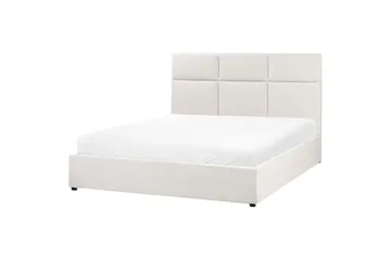 Säng med förvaring Lagord - Off-white, Svart, 160x200 cm - Möbler - Sovrum - Sängram & sängstomme