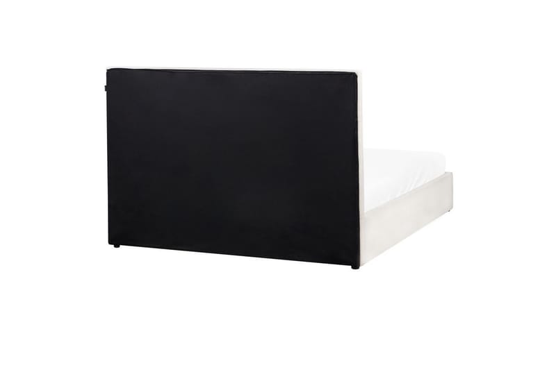 Säng med förvaring Lagord - Off-white, Svart, 160x200 cm - Möbler - Sovrum - Sängram & sängstomme