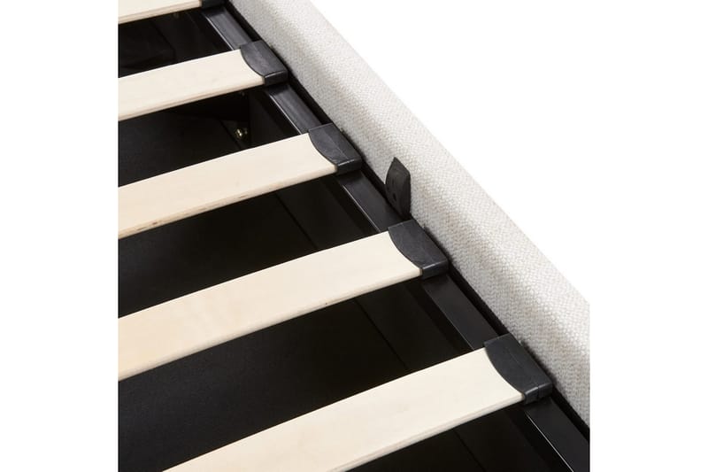 Säng med förvaring Lagord - Off-white, Svart, 160x200 cm - Möbler - Sovrum - Sängram & sängstomme