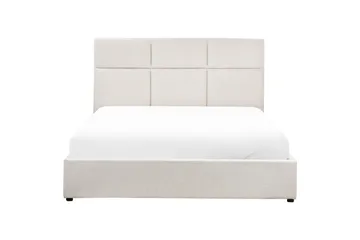 Säng med förvaring Lagord - Off-white, Svart, 160x200 cm - Möbler - Sovrum - Sängram & sängstomme