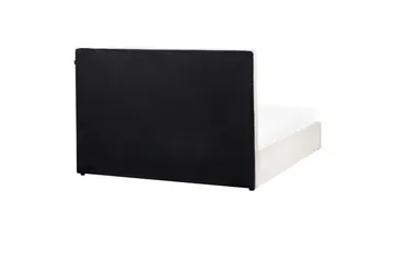 Säng med förvaring Lagord - Off-white, Svart, 160x200 cm - Möbler - Sovrum - Sängram & sängstomme