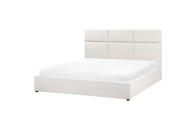 Säng med förvaring Lagord - Off-white, Svart, 180x200 cm - Möbler - Sovrum - Sängram & sängstomme