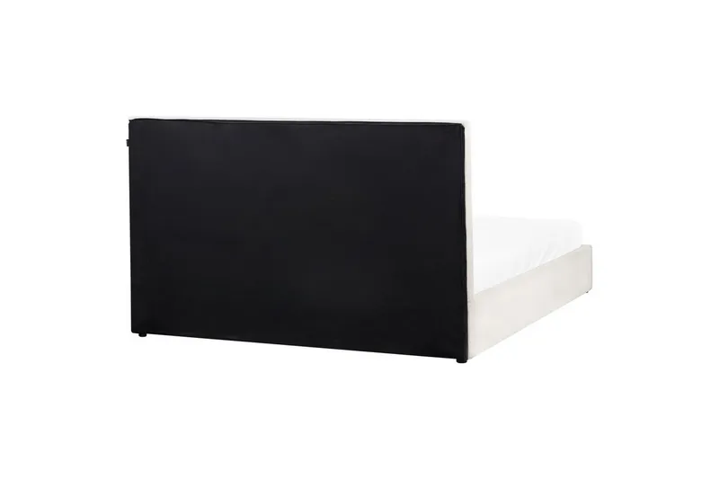 Säng med förvaring Lagord - Off-white, Svart, 180x200 cm - Möbler - Sovrum - Sängram & sängstomme