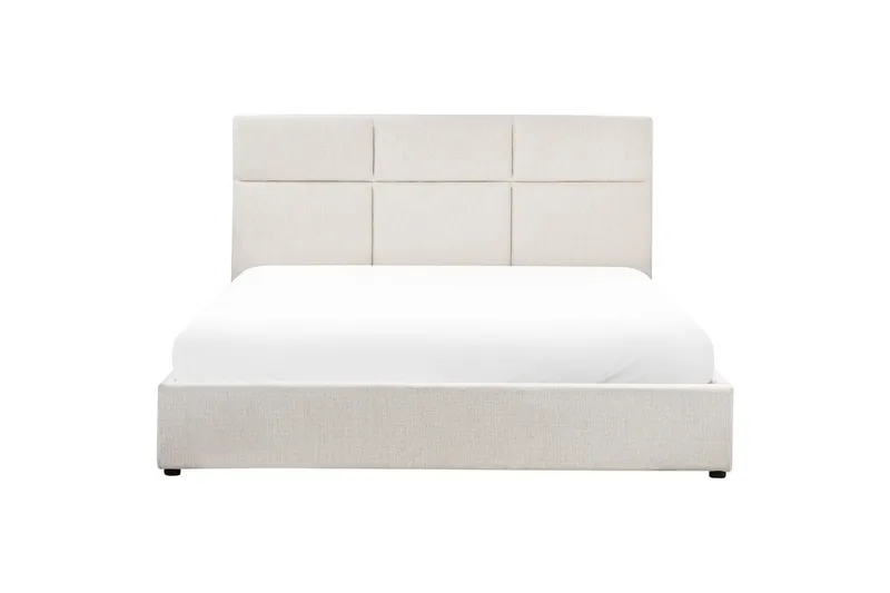 Säng med förvaring Lagord - Off-white, Svart, 180x200 cm - Möbler - Sovrum - Sängram & sängstomme