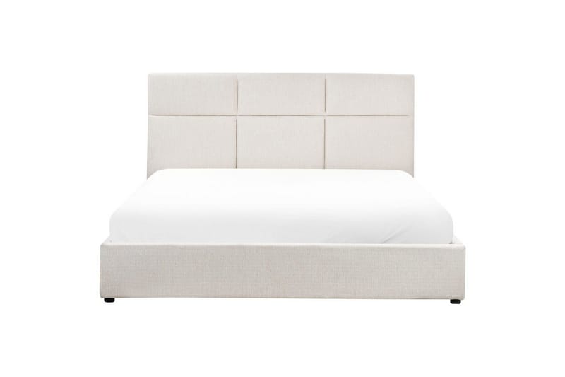 Säng med förvaring Lagord - Off-white, Svart, 180x200 cm - Möbler - Sovrum - Sängram & sängstomme