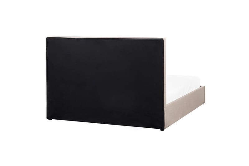 Säng med förvaring Lagord - Taupe, svart, 160x200 cm - Möbler - Sovrum - Sängram & sängstomme