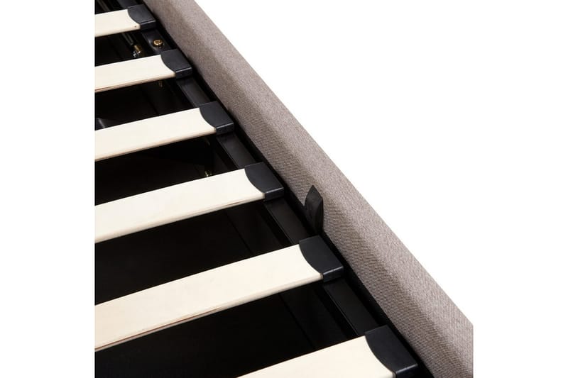 Säng med förvaring Lagord - Taupe, svart, 180x200 cm - Möbler - Sovrum - Sängram & sängstomme