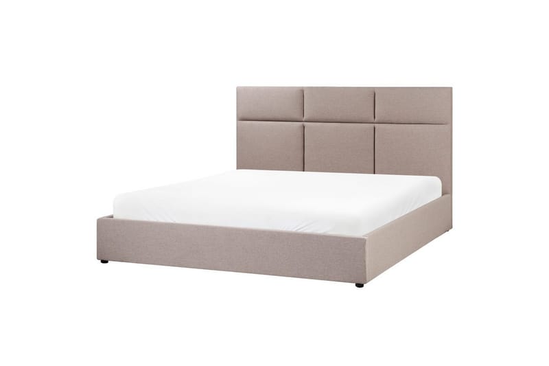 Säng med förvaring Lagord - Taupe, svart, 180x200 cm - Möbler - Sovrum - Sängram & sängstomme