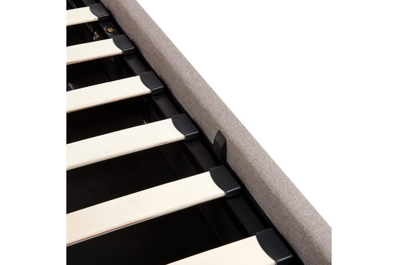 Säng med förvaring Lagord - Taupe, svart, 180x200 cm - Möbler - Sovrum - Sängram & sängstomme